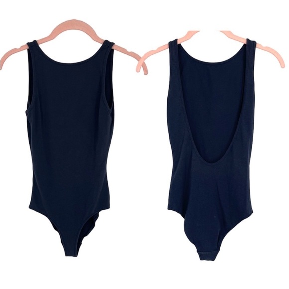 Aritzia  Community Intent Bodysuit Sleeveless Scoop open back in Navy XXS - Picture 2 of 15